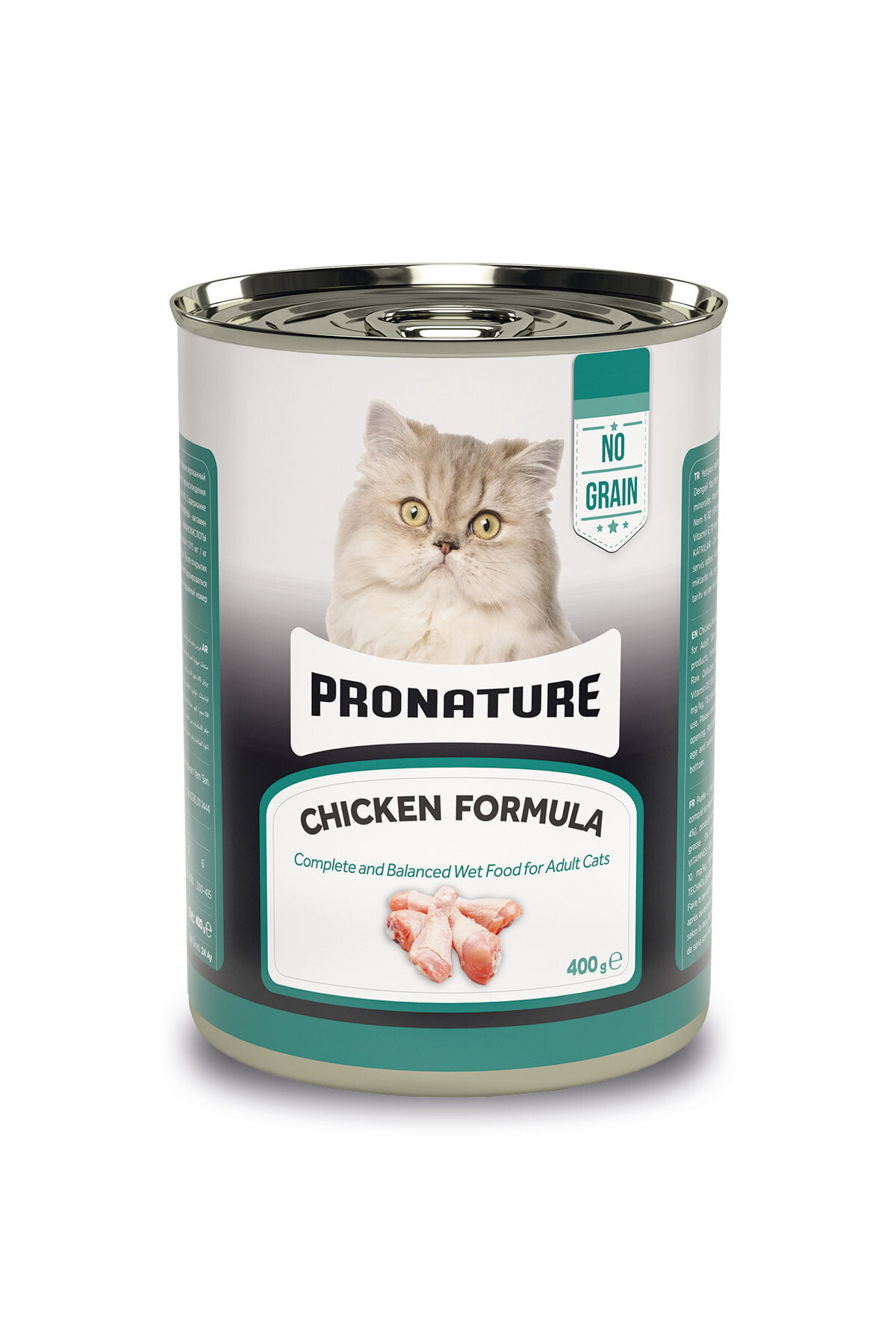 Pronature Tahılsız Yetişkin Yaş Kedi Maması (Adult) – Ezme Tavuk Etli – 400GR